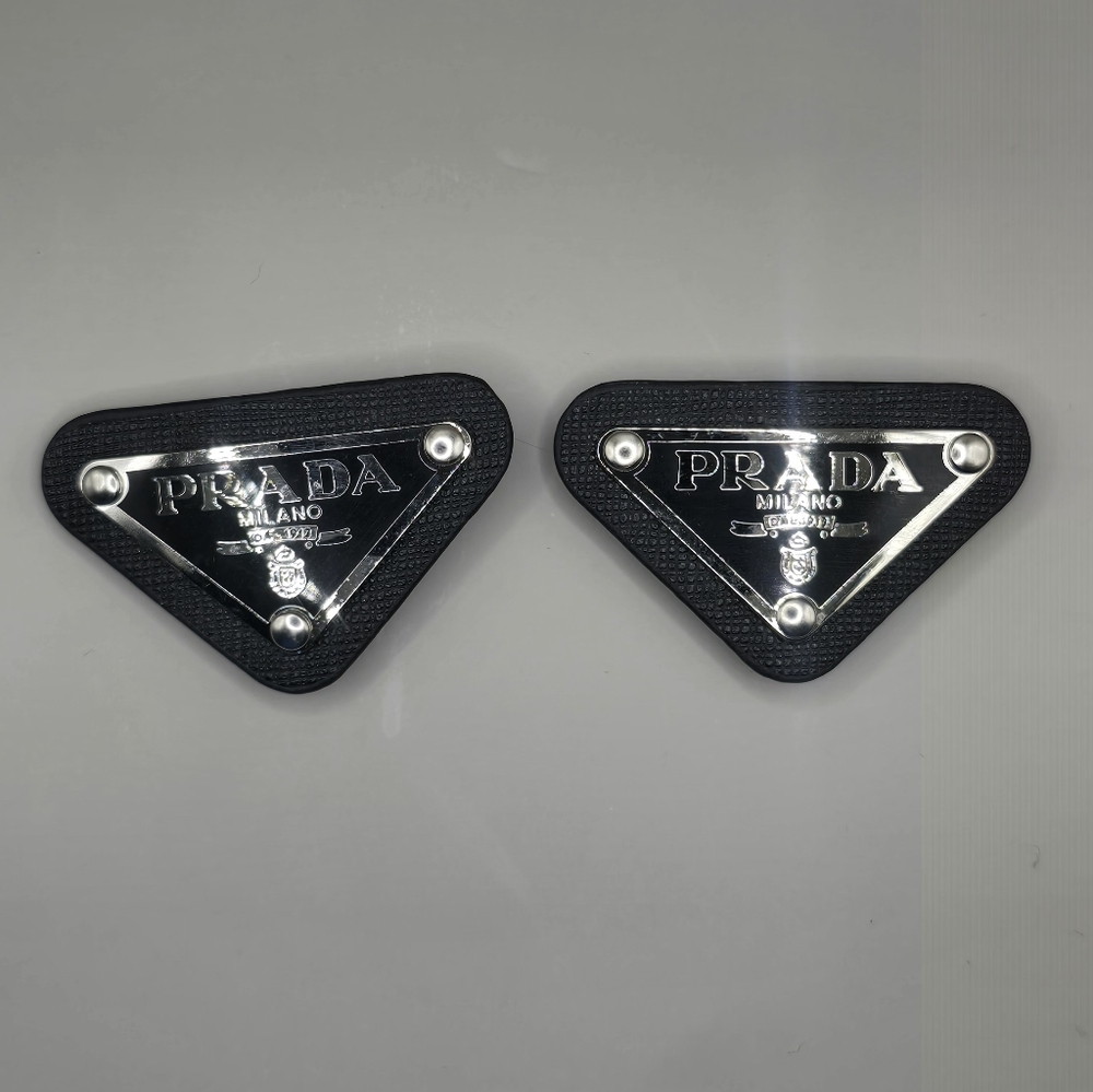 2x Black Prada Croc Charm